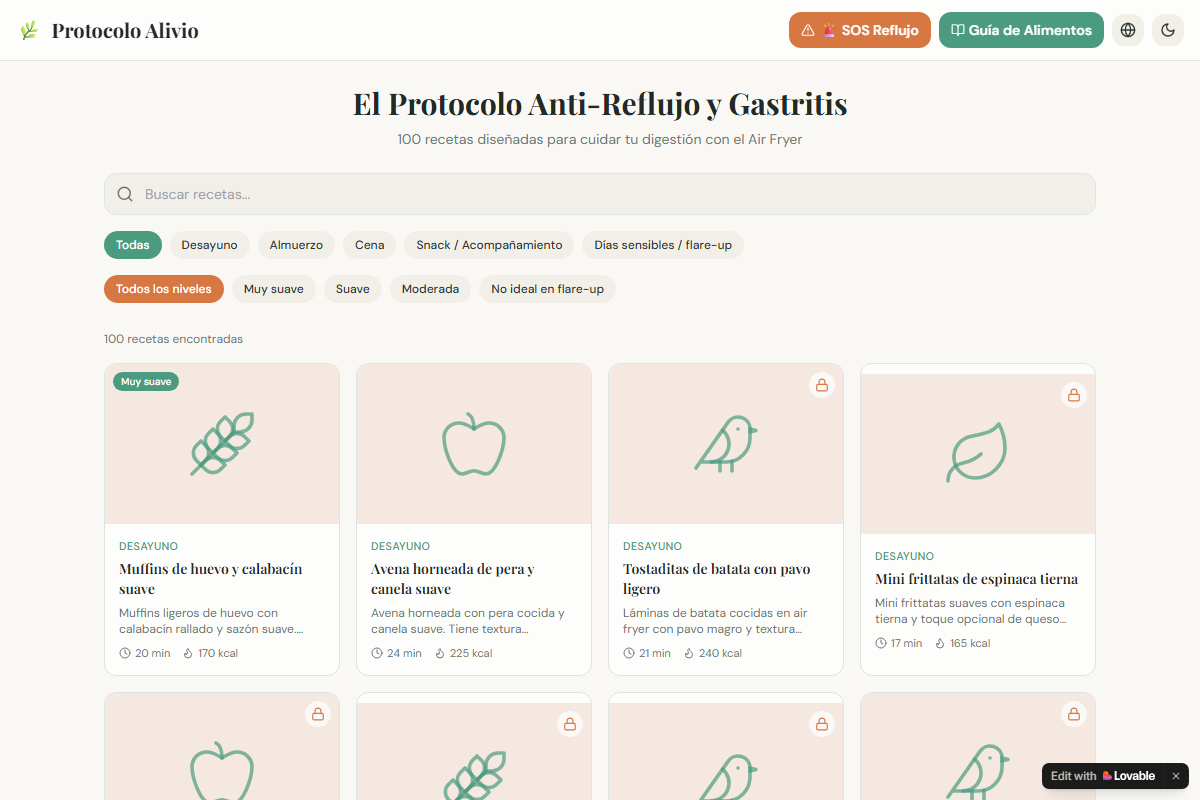 Protocolo Alivio App Visualización